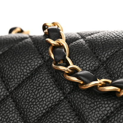 Chanel Caviar Quilted Medium CC Filigree Flap Black 11 of 11