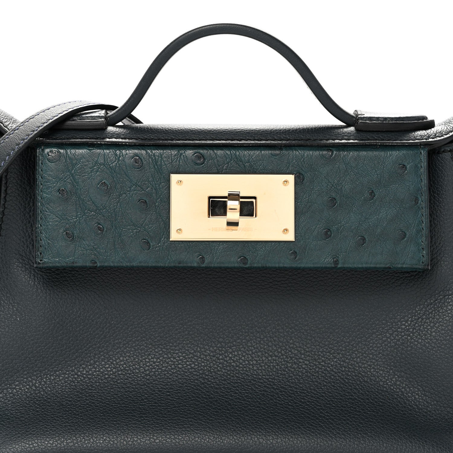 Hermes Evercolor Ostrich Touch 21 24/24 Vert Rousseau Vert Cypress 8 of 14