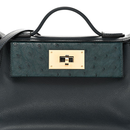Hermes Evercolor Ostrich Touch 21 24/24 Vert Rousseau Vert Cypress 8 of 14
