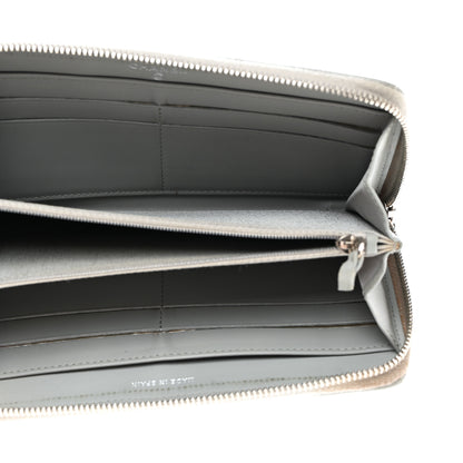 Chanel Caviar Quilted Large Gusset Zip Around Wallet Grey 5 of 12