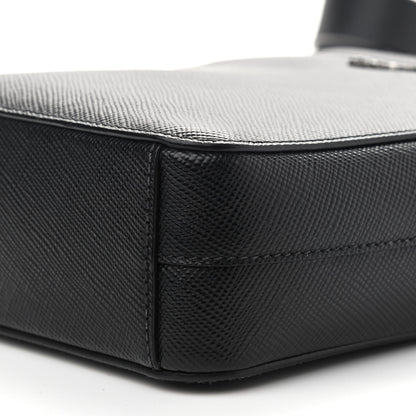 Prada Saffiano Cuir Crossbody Bag Black 9 of 11