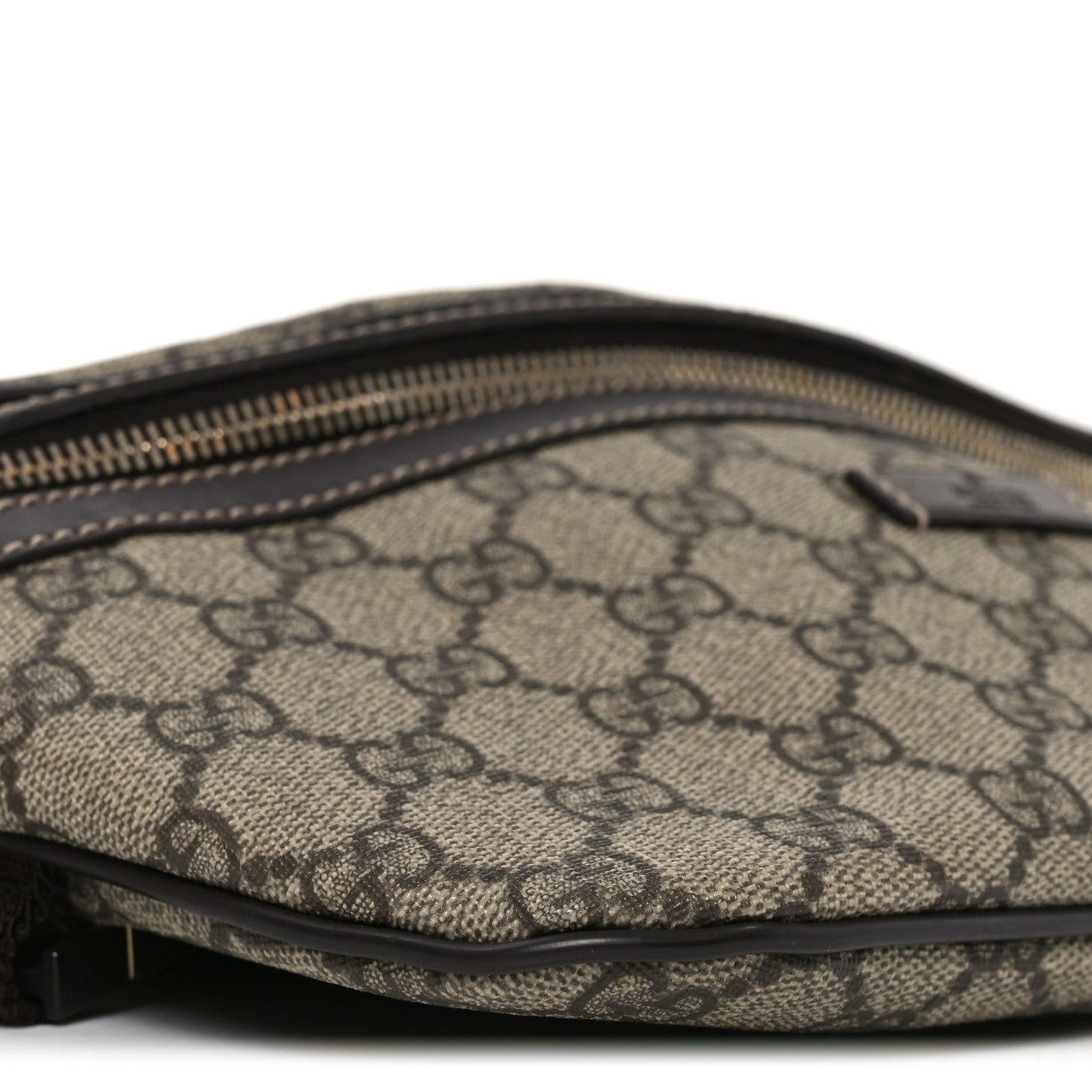 Gucci GG Supreme Monogram Belt Bag Dark Brown 8 of 9