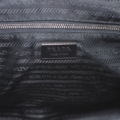 Prada Tessuto Nylon Leather Travel Tote Beige Black 6 of 7