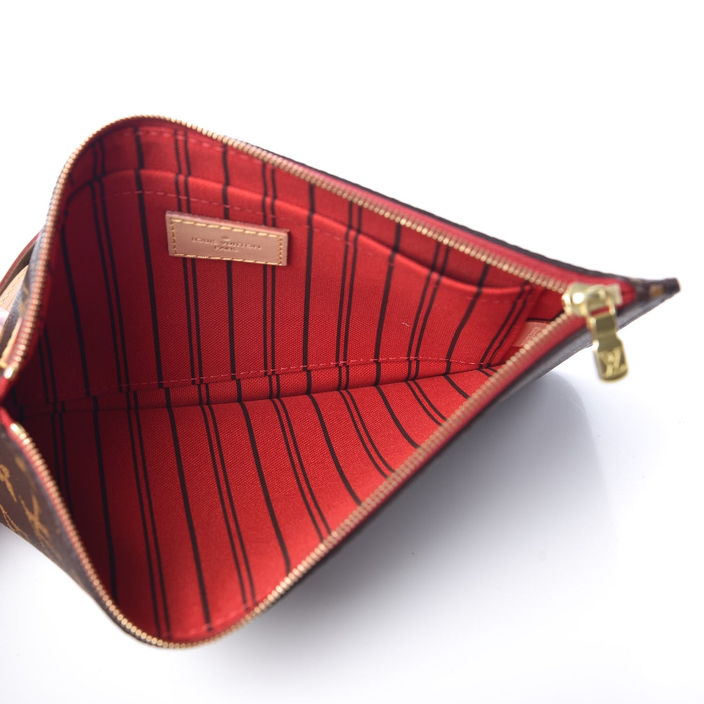 Monogram Neverfull MM GM Pochette Cherry