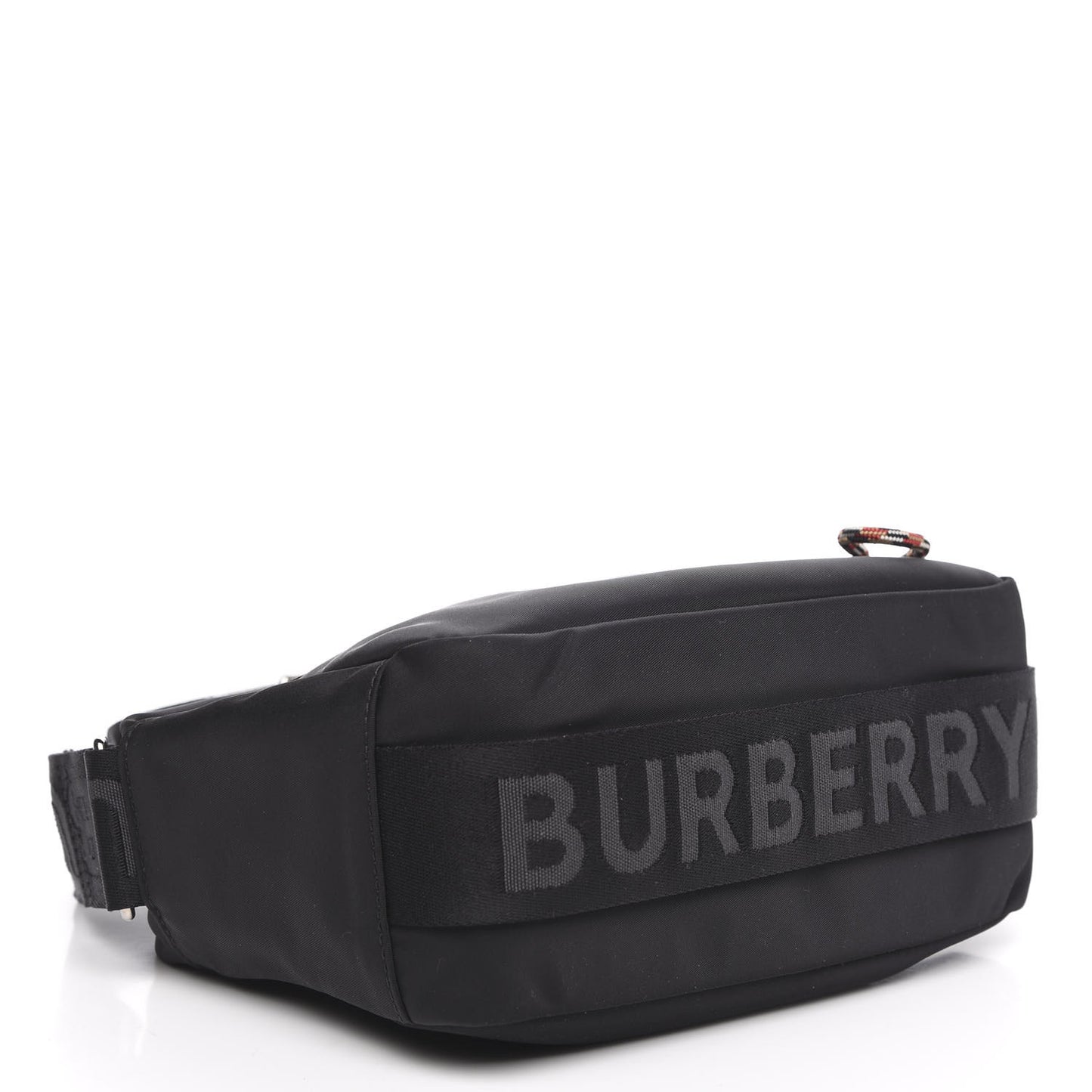 Nylon Logo Detail Crossbody Bag Black