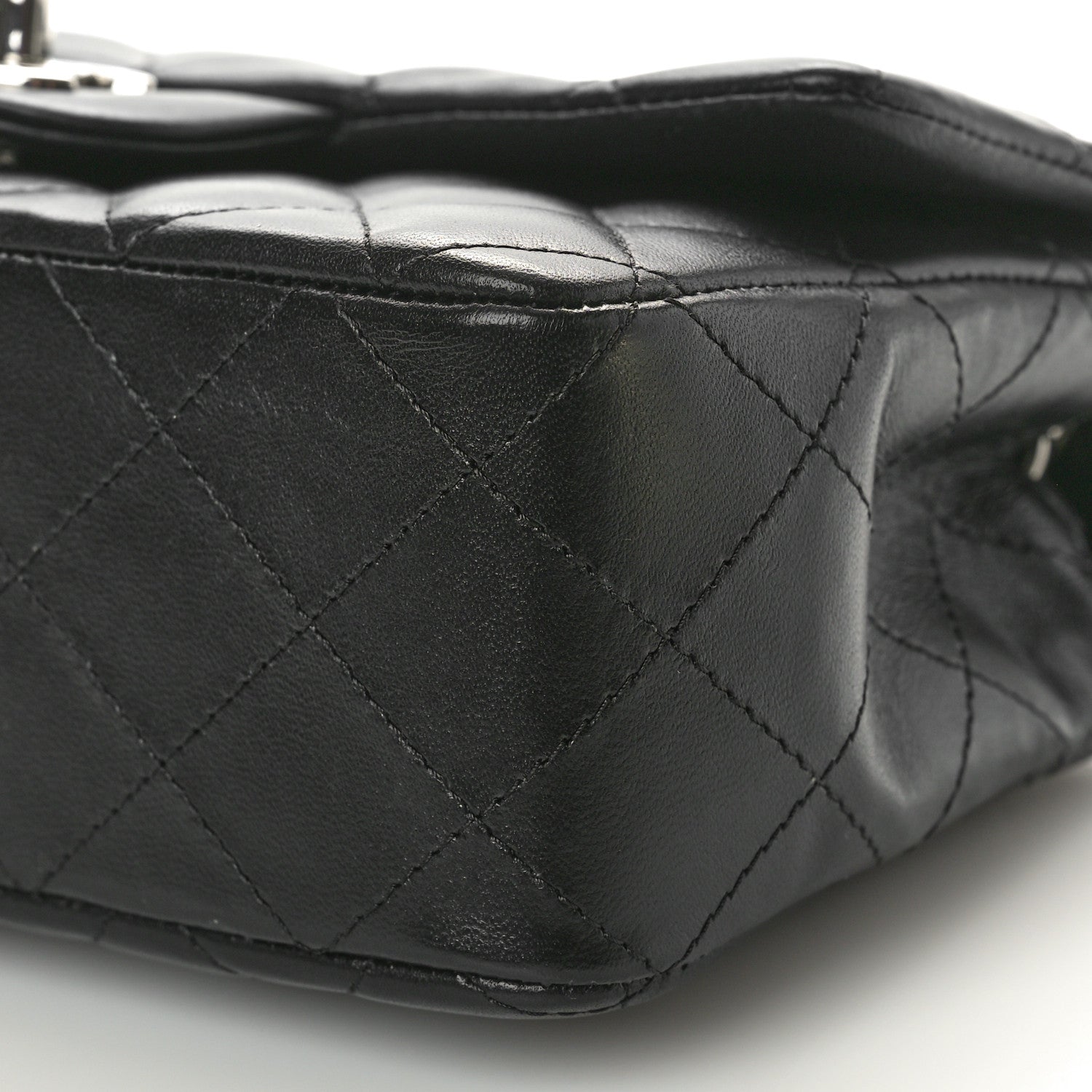 Chanel Lambskin Quilted Mini Rectangular Flap Black 10 of 10
