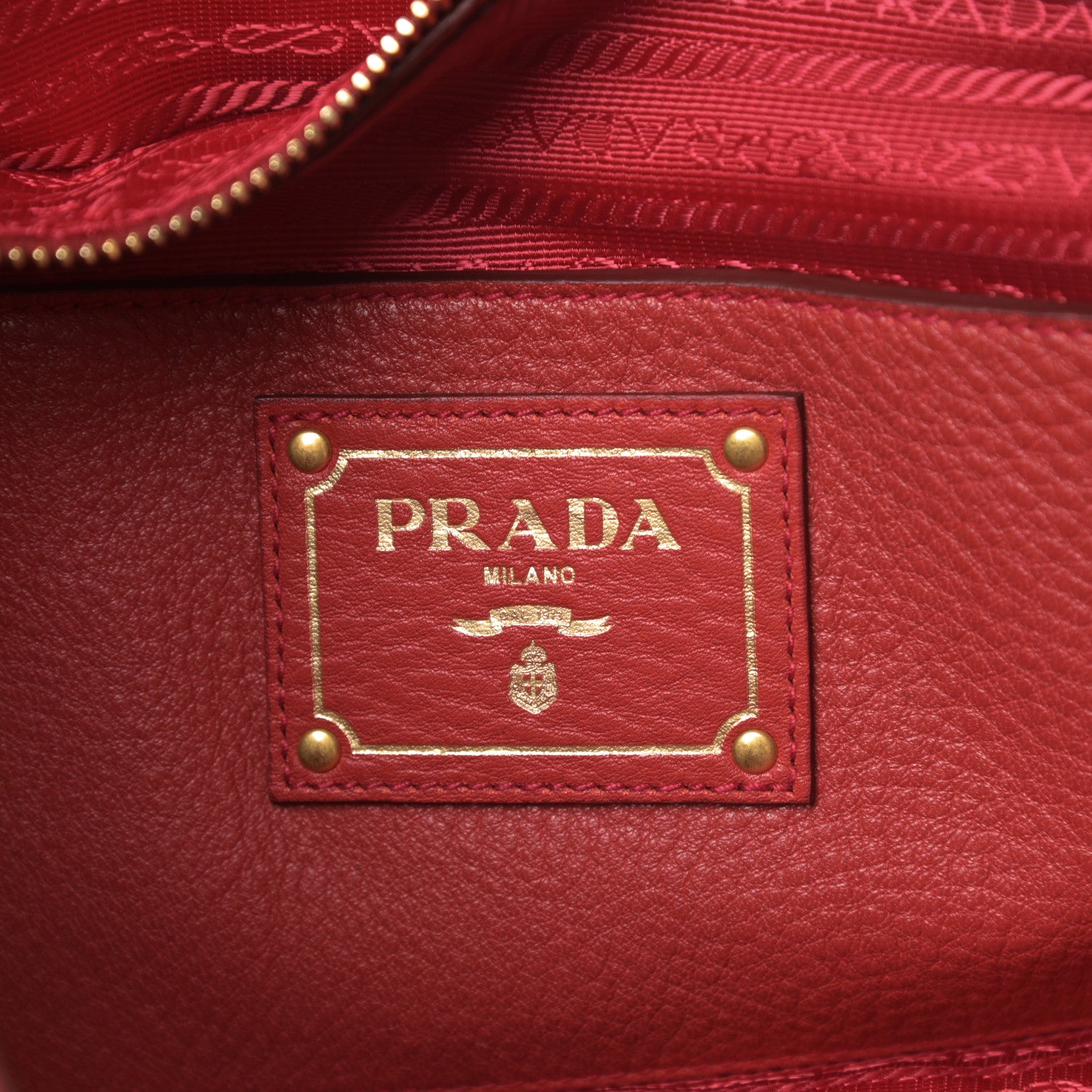 Prada Vitello Daino Hobo Rosso 6 of 11