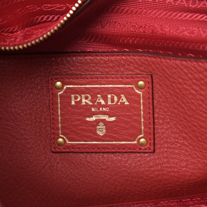Prada Vitello Daino Hobo Rosso 6 of 11