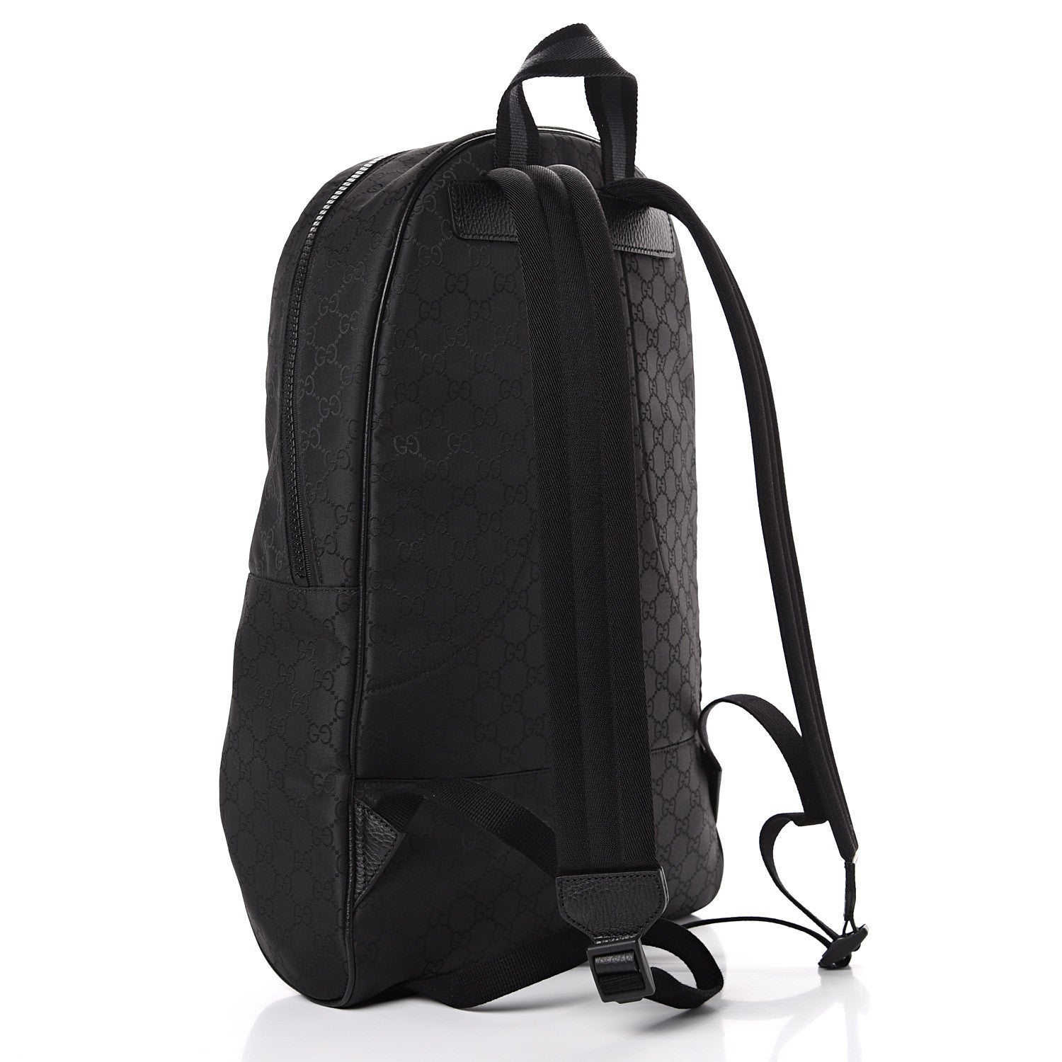 Gucci Nylon Monogram Slim Backpack Black 2 of 9