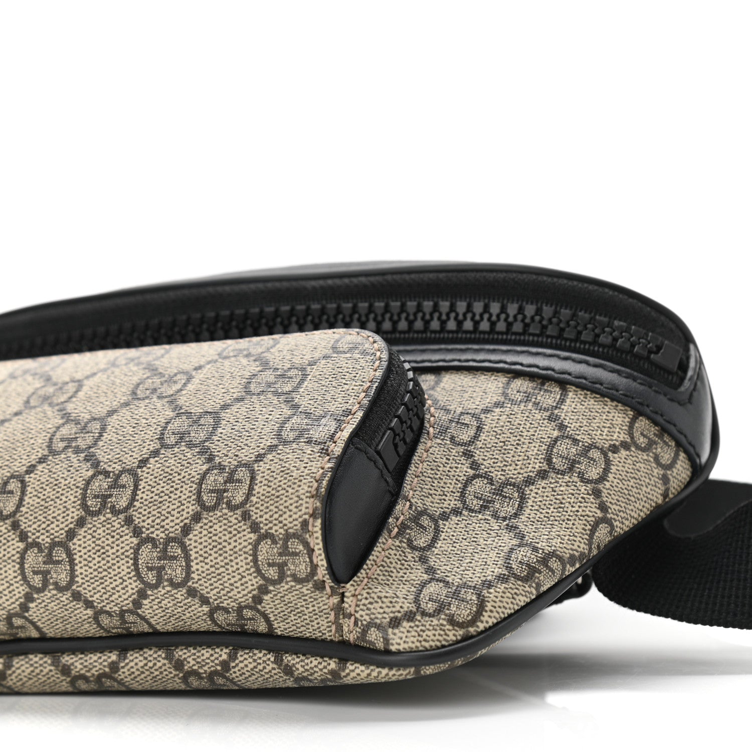 Gucci GG Supreme Monogram Belt Bag Black 10 of 11