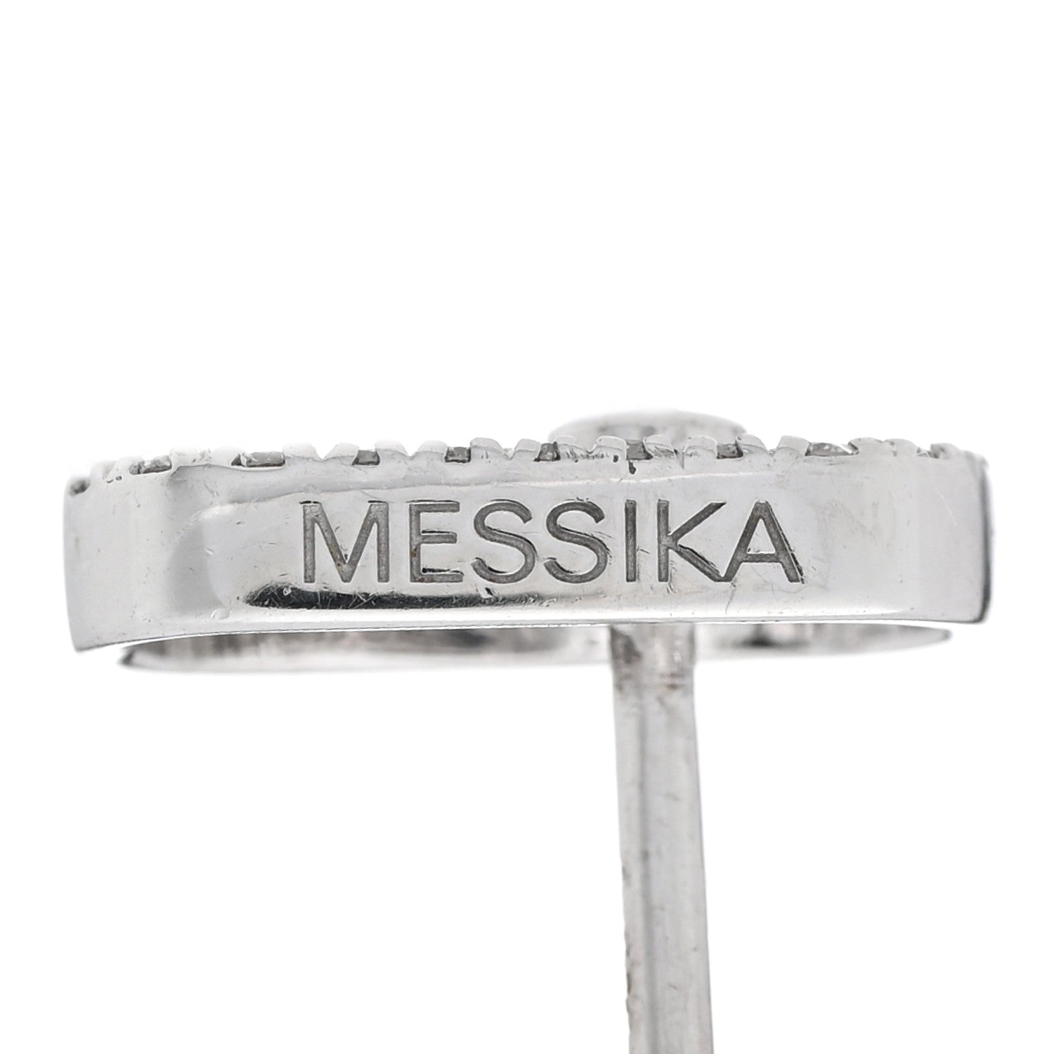 Messika 18K White Gold Diamond Move Uno Earrings 4 of 5