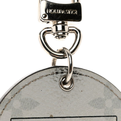 Louis Vuitton Monogram Porte Cle Logo Bag Charm Key Ring White 3 of 4
