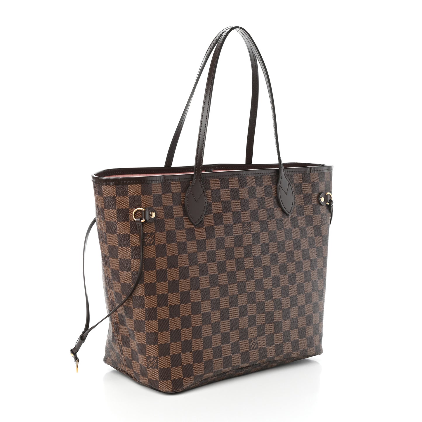 Damier Ebene Neo Neverfull MM Rose Ballerine