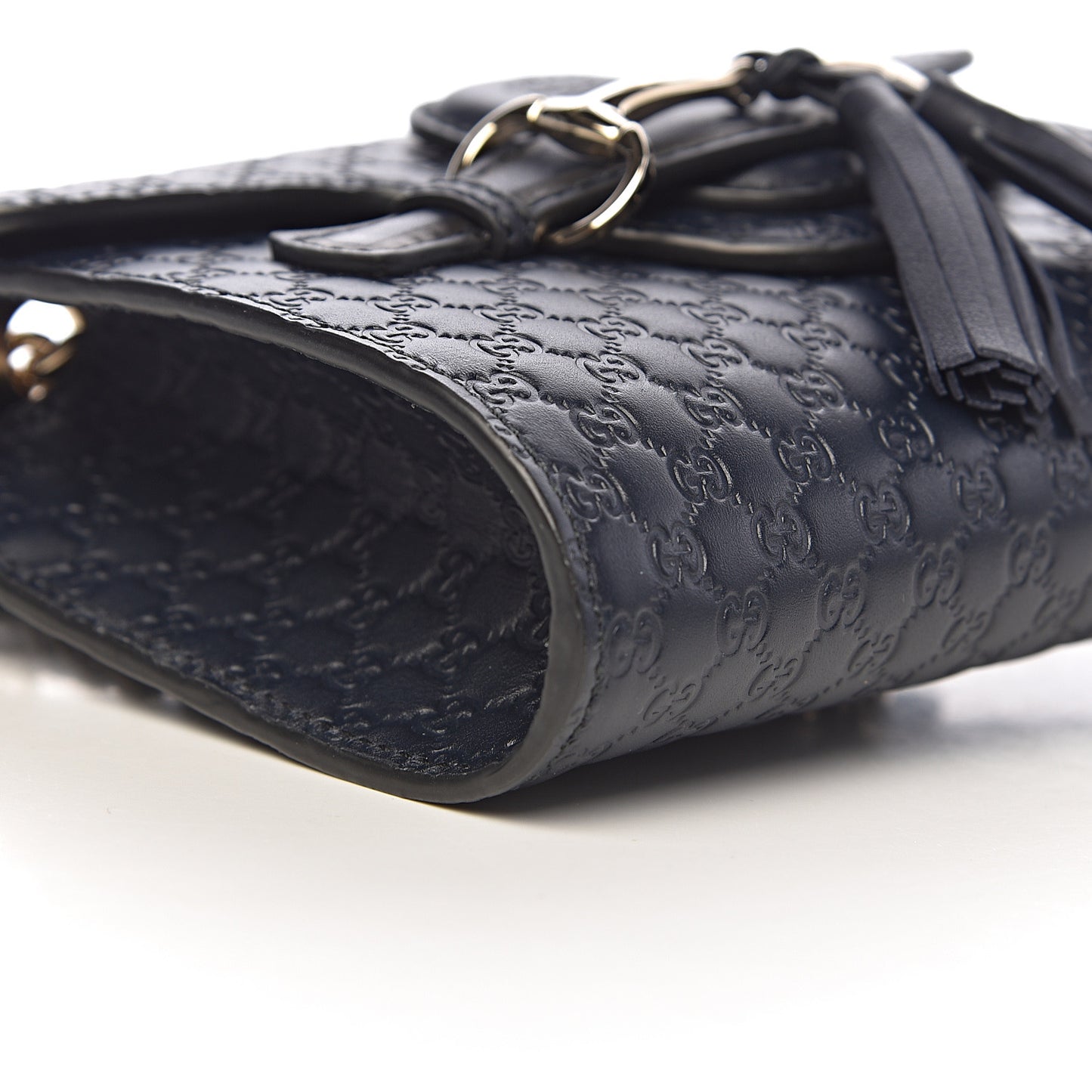 Microguccissima Mini Emily Chain Shoulder Bag Blue