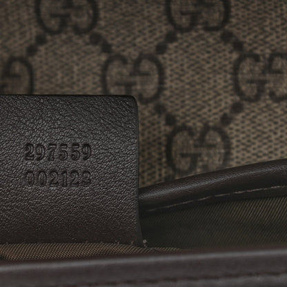 Gucci GG Supreme Monogram Web Childrens Crossbody Bag Beige Black 7 of 10