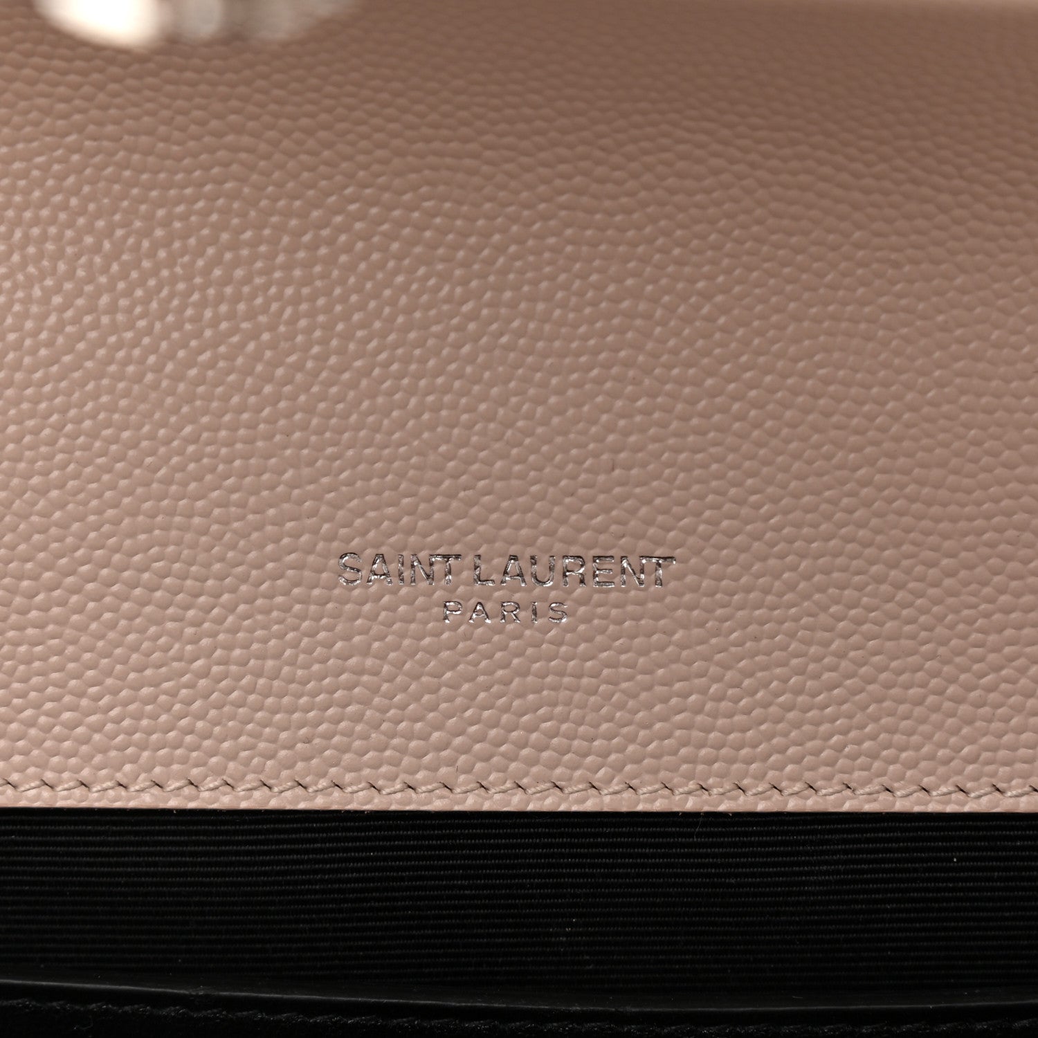 Saint Laurent Grain De Poudre Textured Mixed Matelasse Medium Triquilt Monogram Satchel Marble Pink 7 of 12