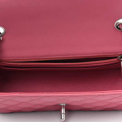 Chanel Lambskin Quilted Mini Rectangular Flap Pink 4 of 4