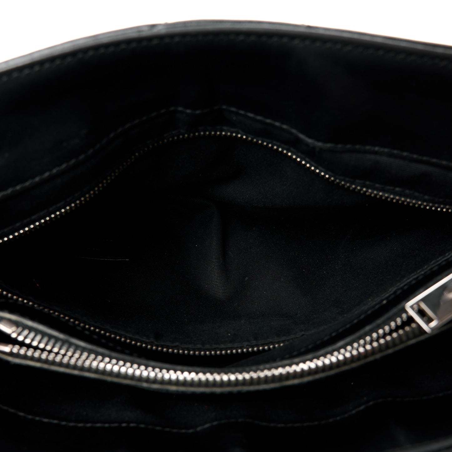 Calfskin Y Quilted Monogram Medium Loulou Chain Satchel Black