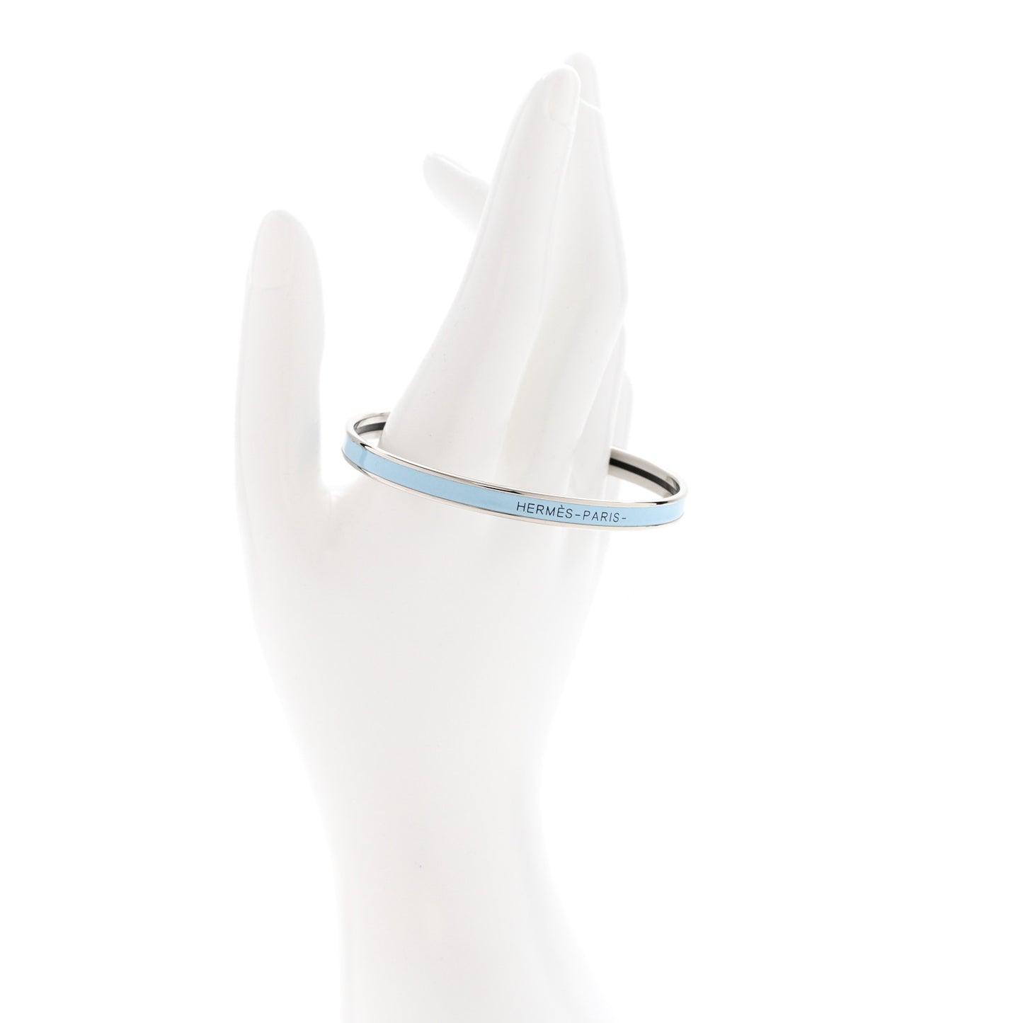 Enamel Printed Extra Narrow Uni Bracelet 65 Bleu Polaire