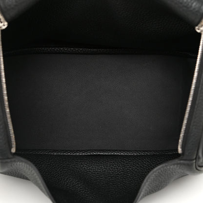 Hermes Taurillon Clemence Lindy 26 Black 5 of 9