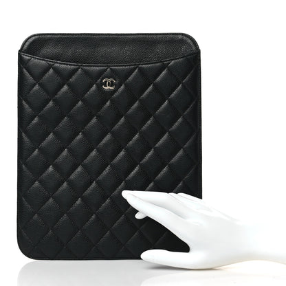 Chanel Caviar Quilted iPad Case Black 2 of 9