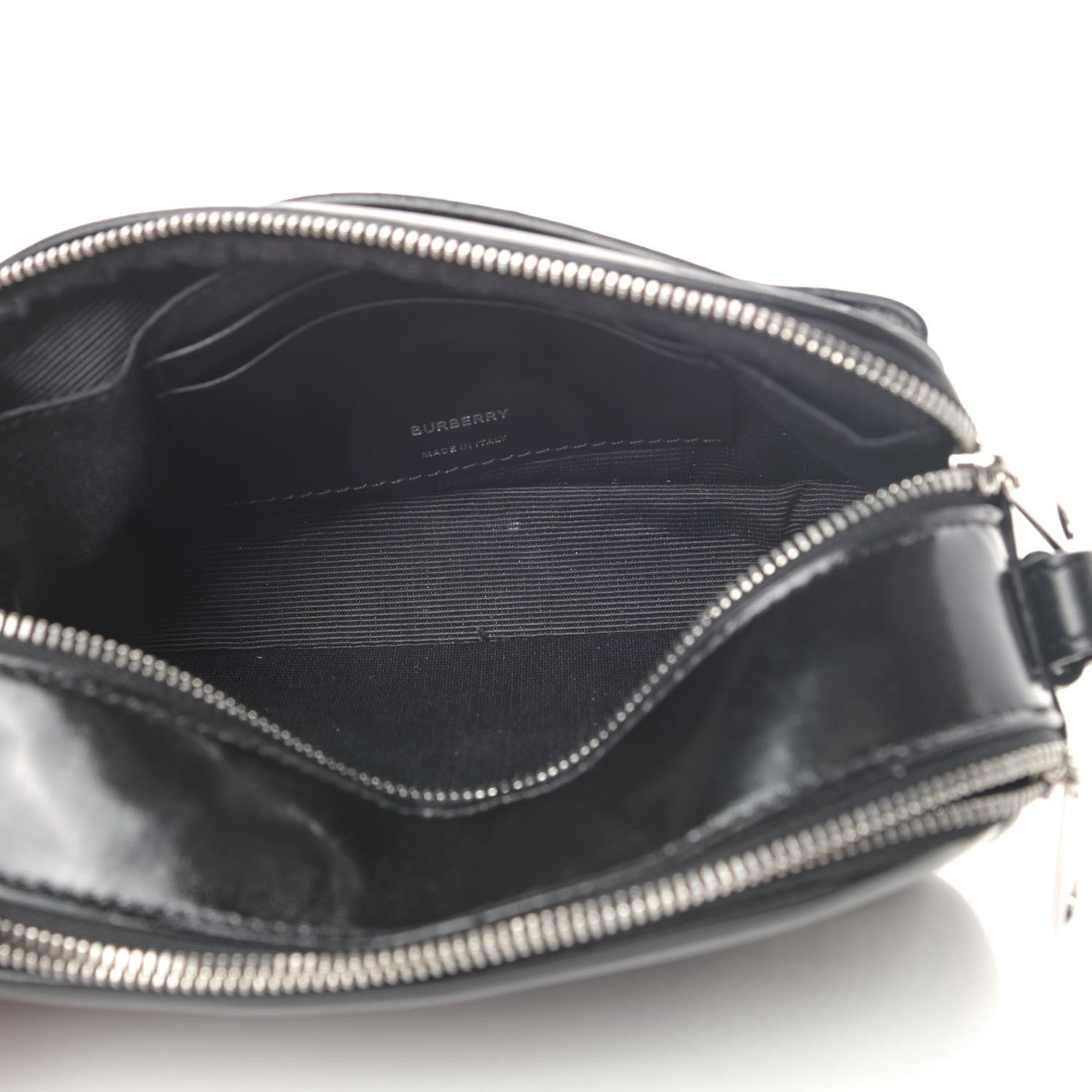 Burberry Coated Canvas Horseferry Print Micro Camera Bag Black 4 of 5