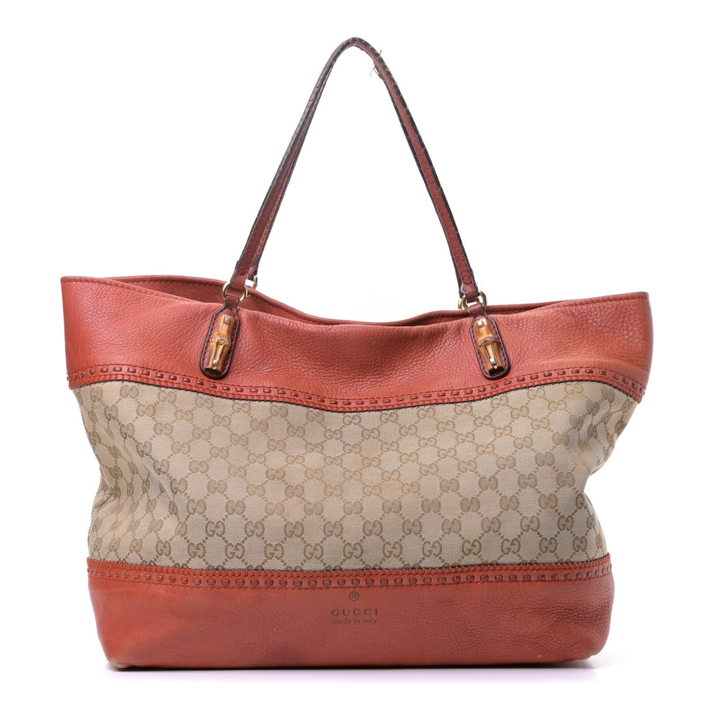 Monogram Medium Laidback Crafty Tote Orange