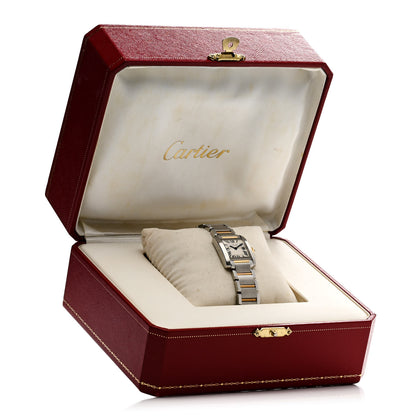 Cartier Stainless Steel 18K Yellow Gold 20mm Tank Francaise Quartz Watch 5 of 5
