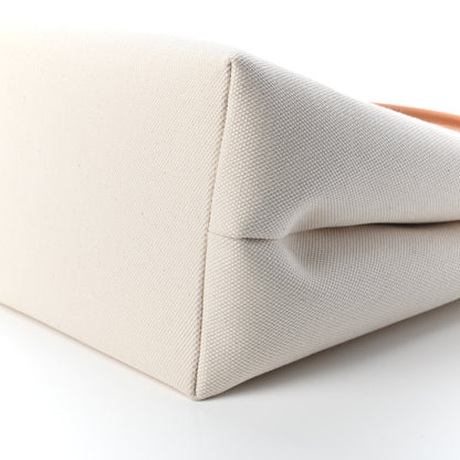 Celine Canvas Calfskin Horizontal Cabas Natural Tan 8 of 8