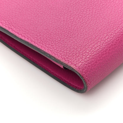 Hermes Evercolor Dogon Duo Wallet Rose Pourpre 14 of 16