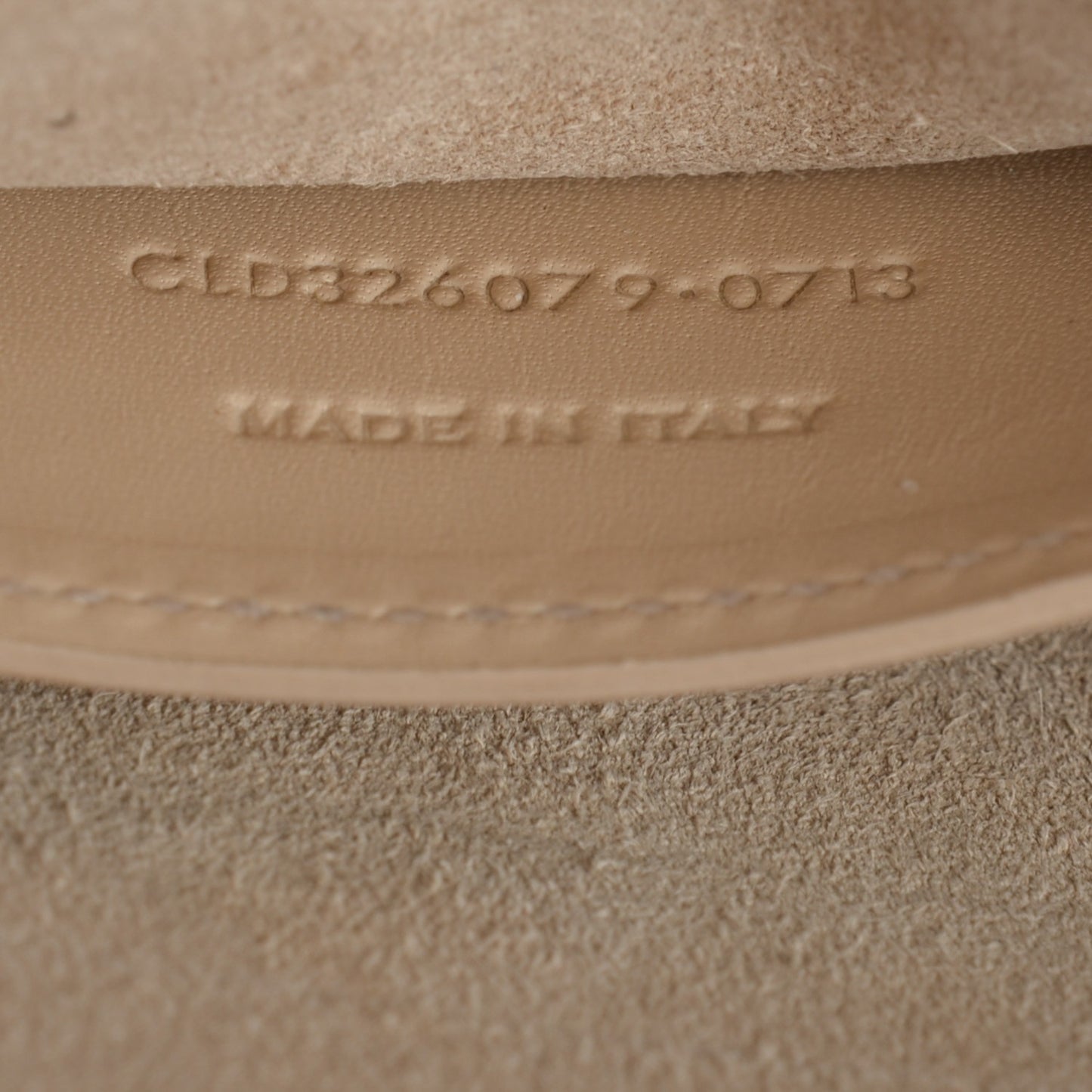Calfskin Classic Monogram Clutch Cream
