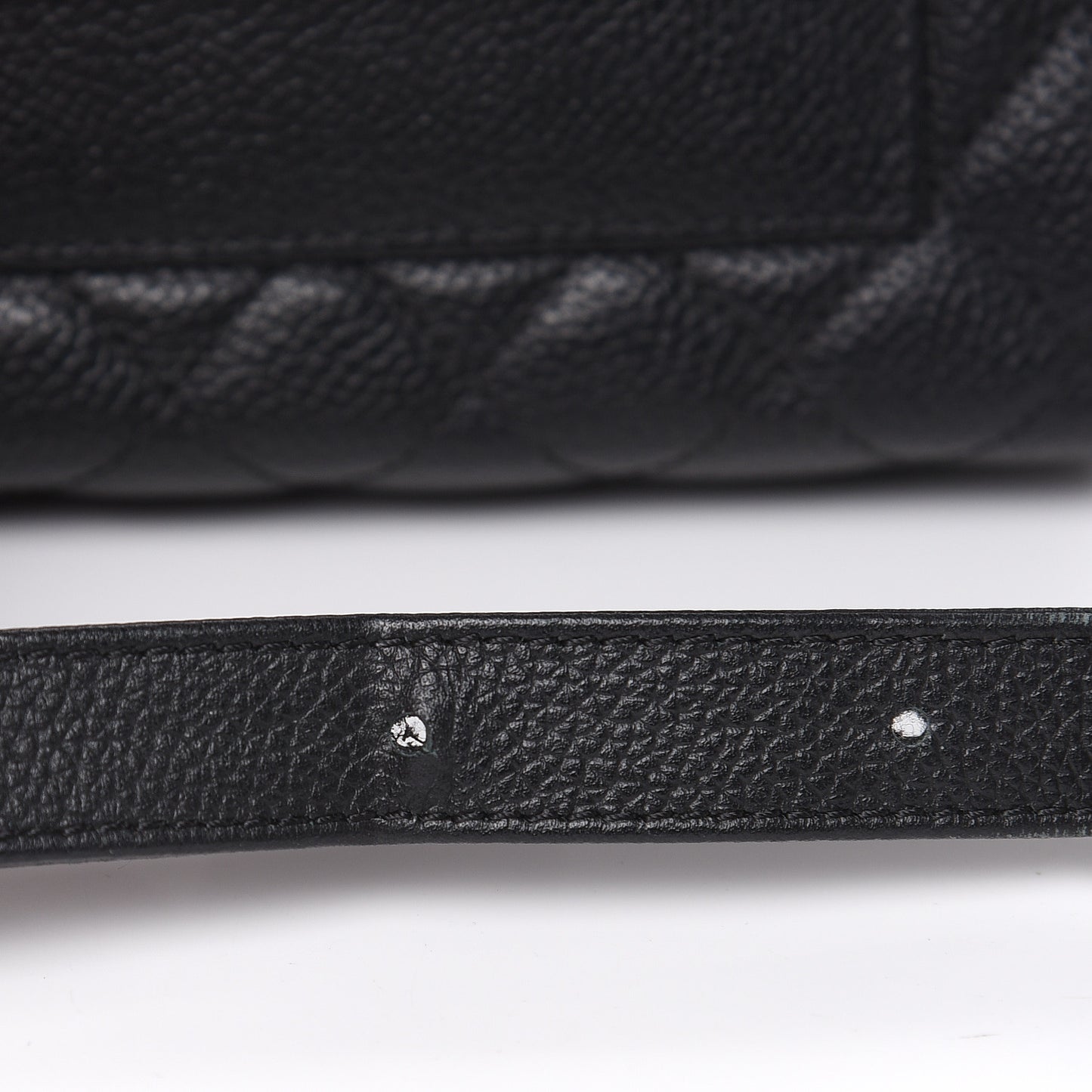 Grained Calfskin Quilted 2.55 Reissue Flap Belt Bag Clutch Black