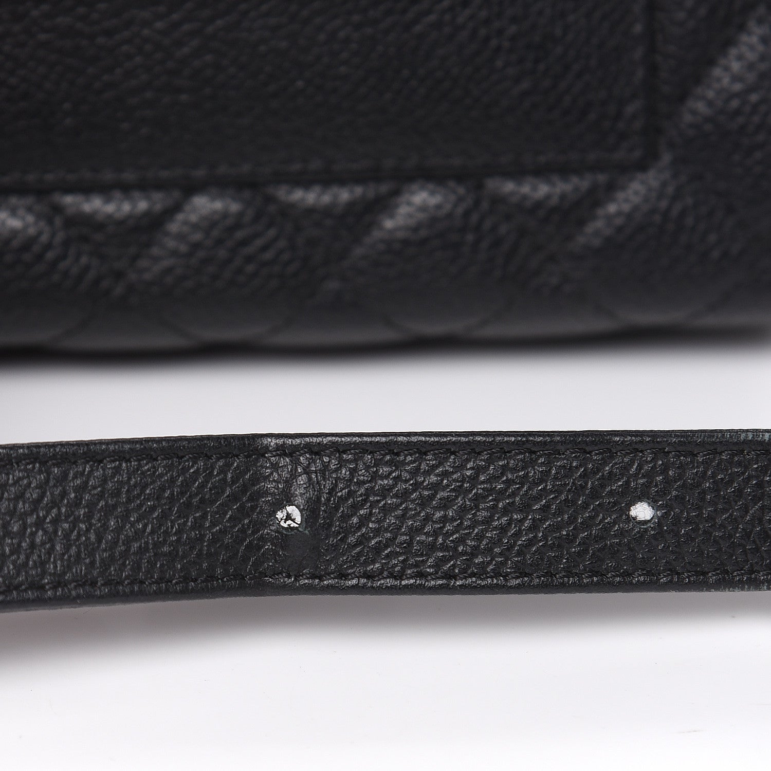 Chanel Grained Calfskin Quilted 2.55 Reissue Flap Belt Bag Clutch Black 12 of 13