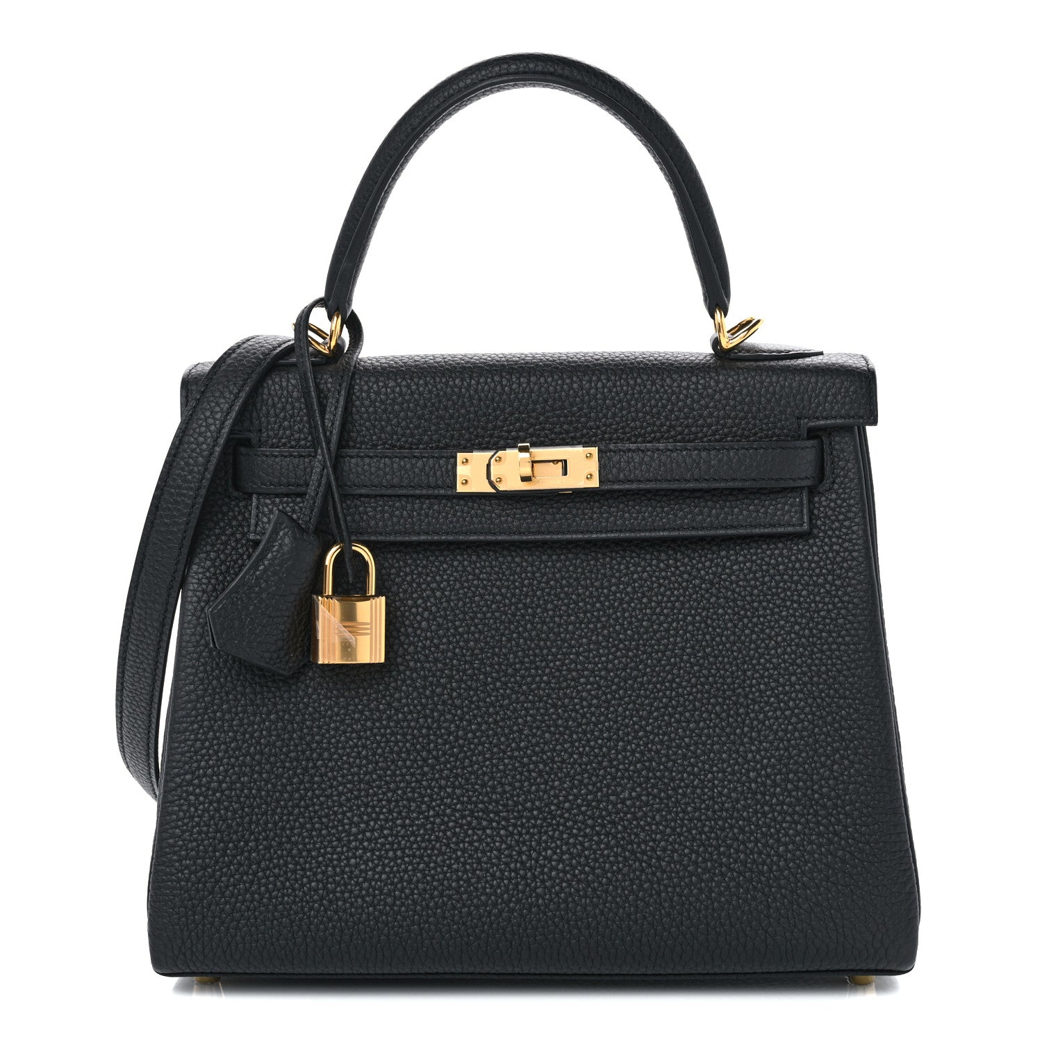 Hermes Togo Kelly Retourne 25 Black 1 of 11