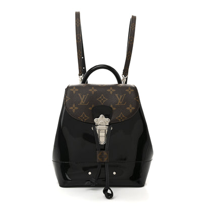 Louis Vuitton Patent Monogram Hot Springs Backpack Black 1 of 10