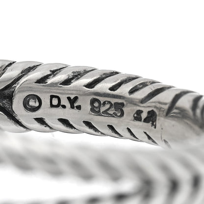 David Yurman Sterling Silver Diamond Black Onyx 7mm Petite Albion Ring 56 7.5 4 of 4