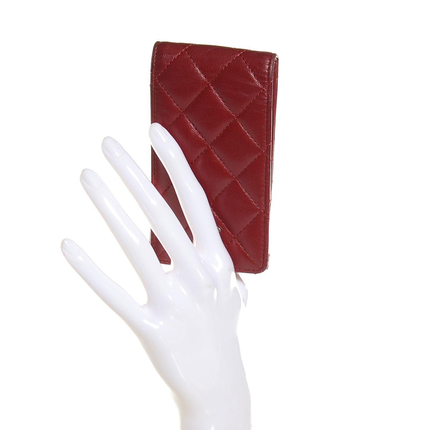 Chanel Lambskin Quilted iPhone Case Red 2 of 8