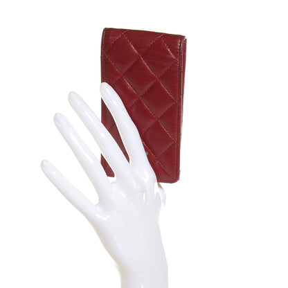 Chanel Lambskin Quilted iPhone Case Red 2 of 8