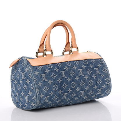Louis Vuitton Monogram Denim Neo Speedy Blue 3 of 13
