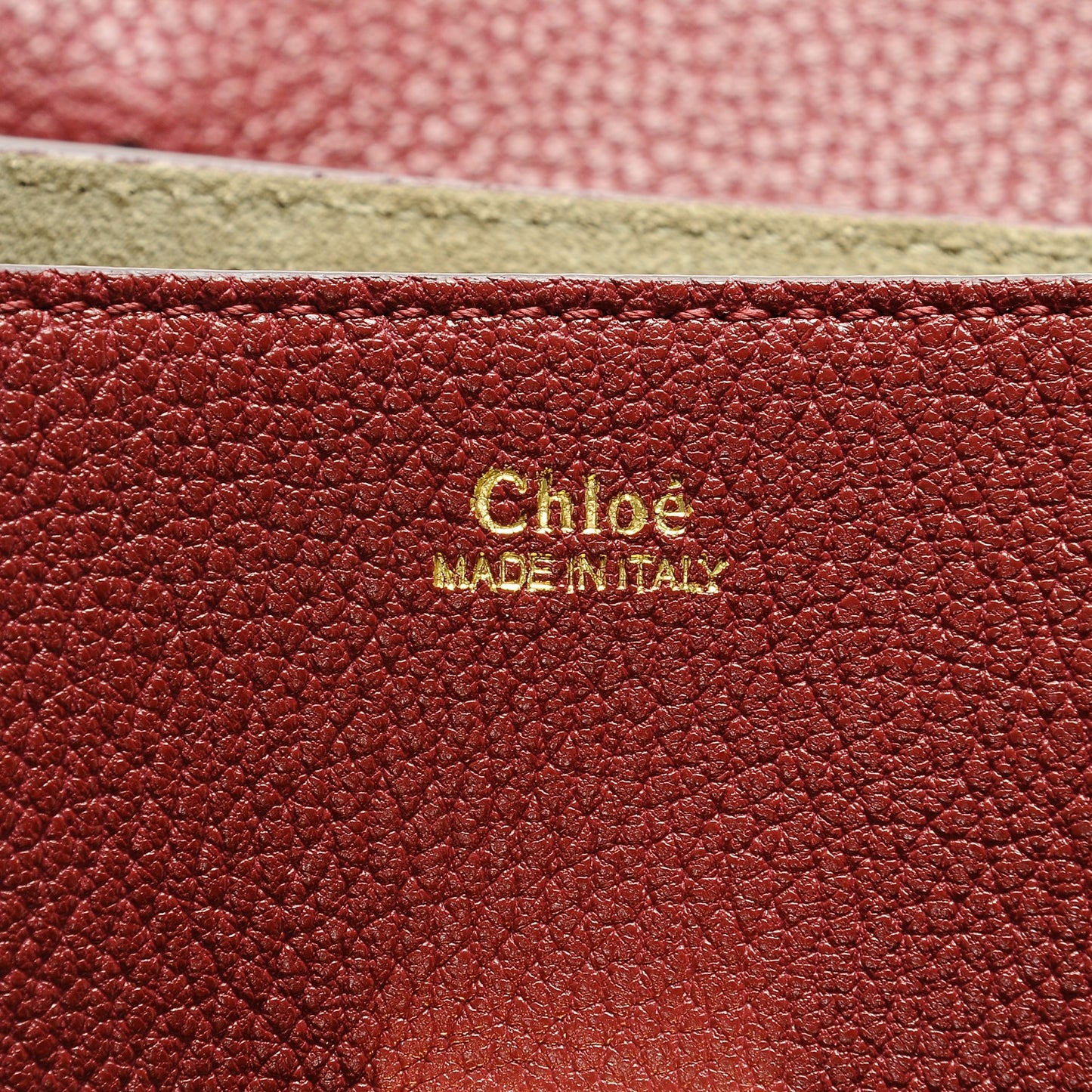 Grained Lambskin Mini Drew Shoulder Bag Sienna Red
