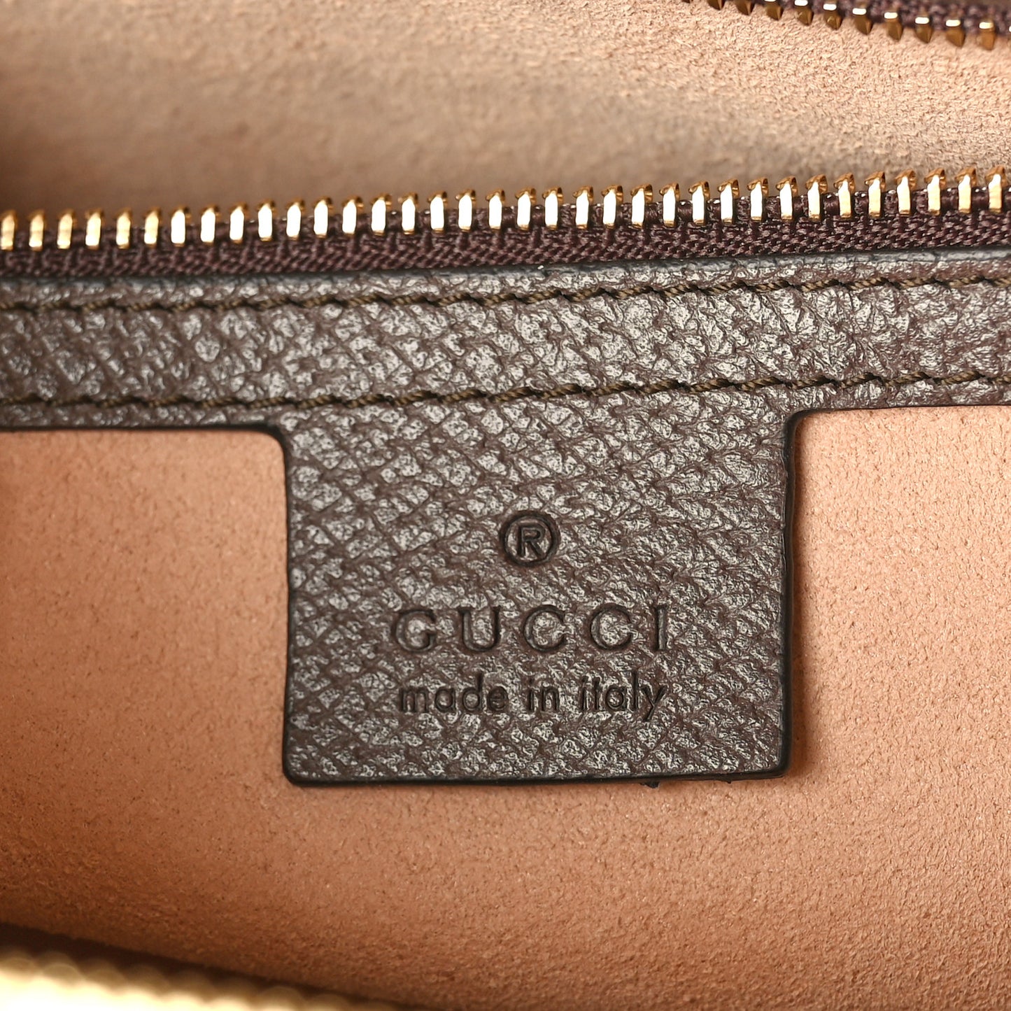 GG Supreme Monogram Textured Dollar Calfskin Web Medium Ophidia Boston Beige Ebony New Acero