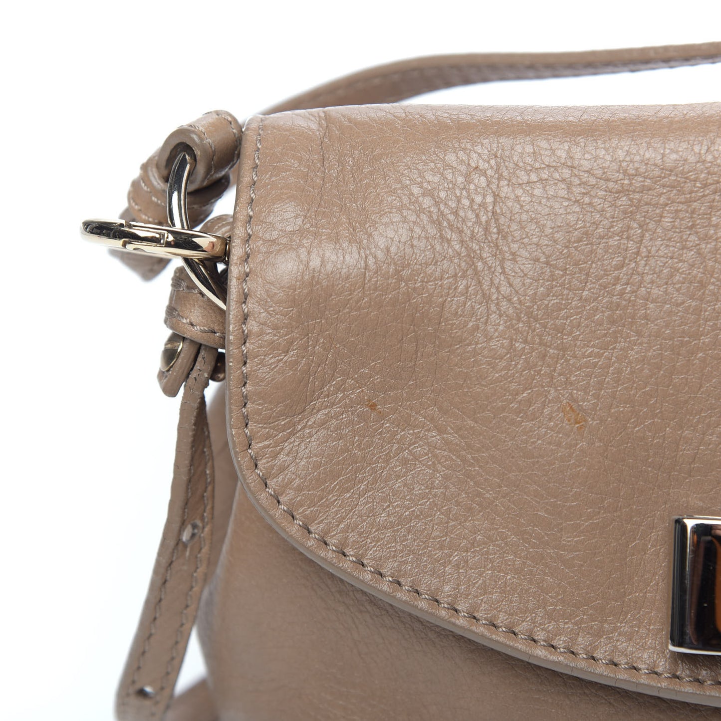Calfskin Lily Crossbody Shoulder Bag Beige