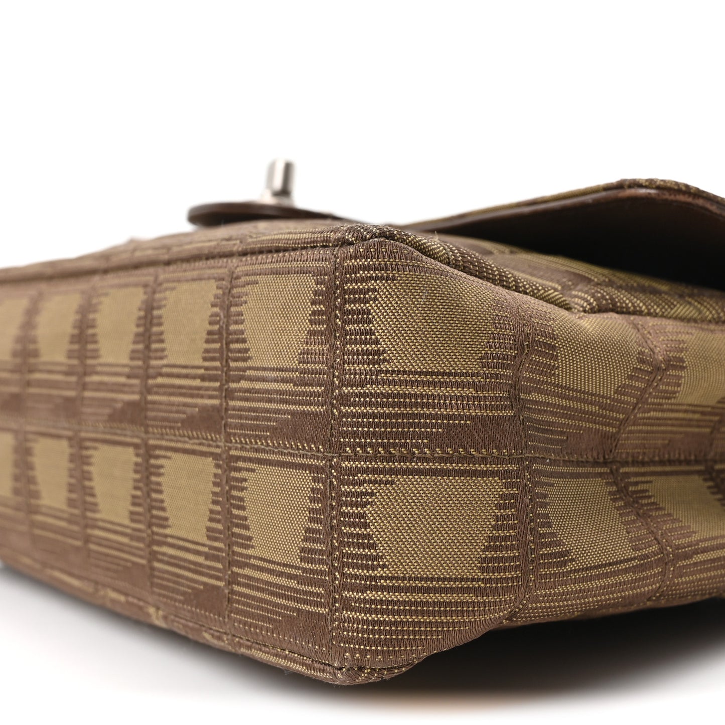 Nylon Medium Travel Flap Brown