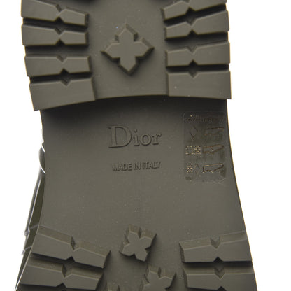 Christian Dior Shiny Rubber Diorcamp Low Boots 35 Military 6 of 7