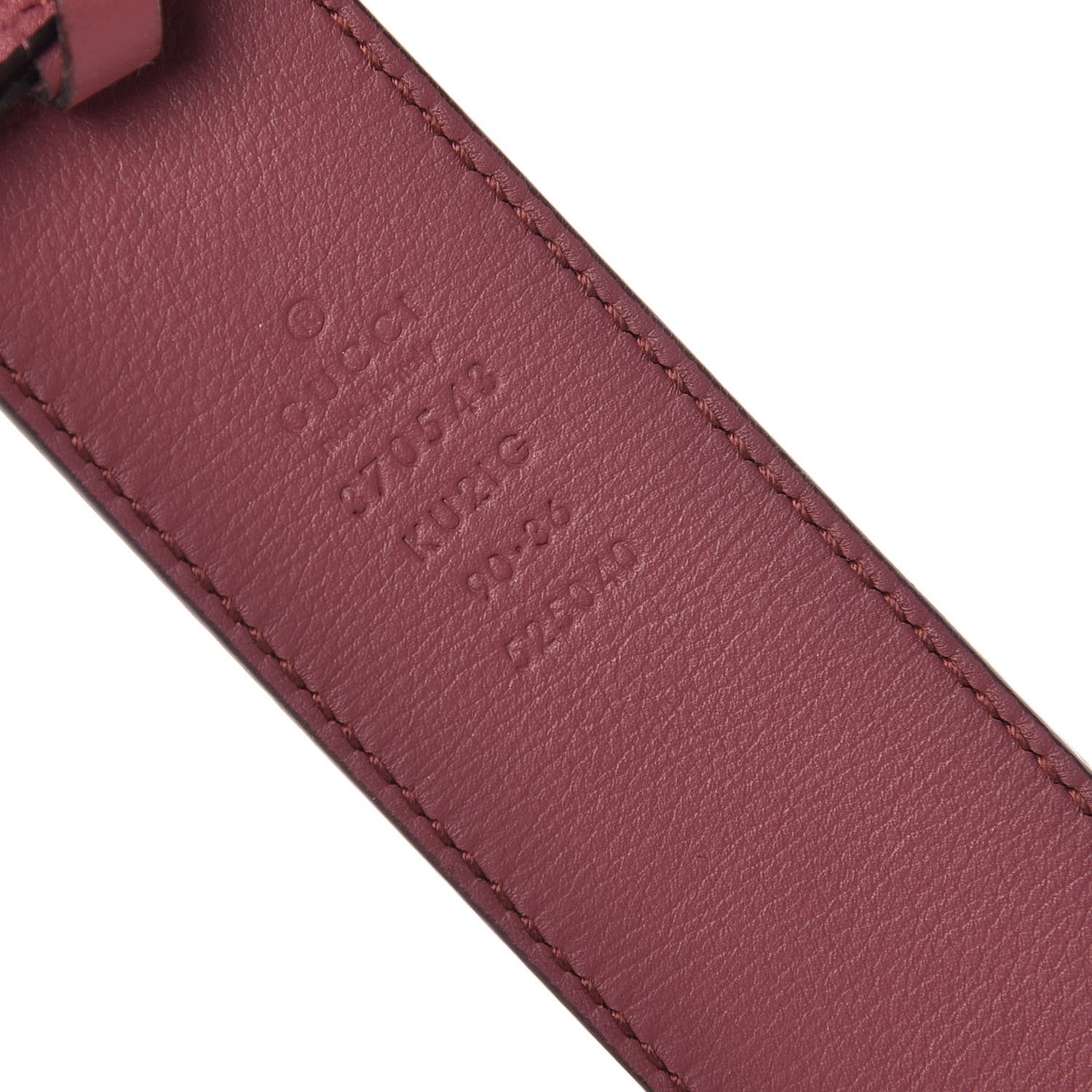 Gucci GG Supreme Monogram Blooms Moon Calfskin Interlocking G 37mm Belt 90 36 Beige Ebony Multicolor Dry Rose 4 of 6