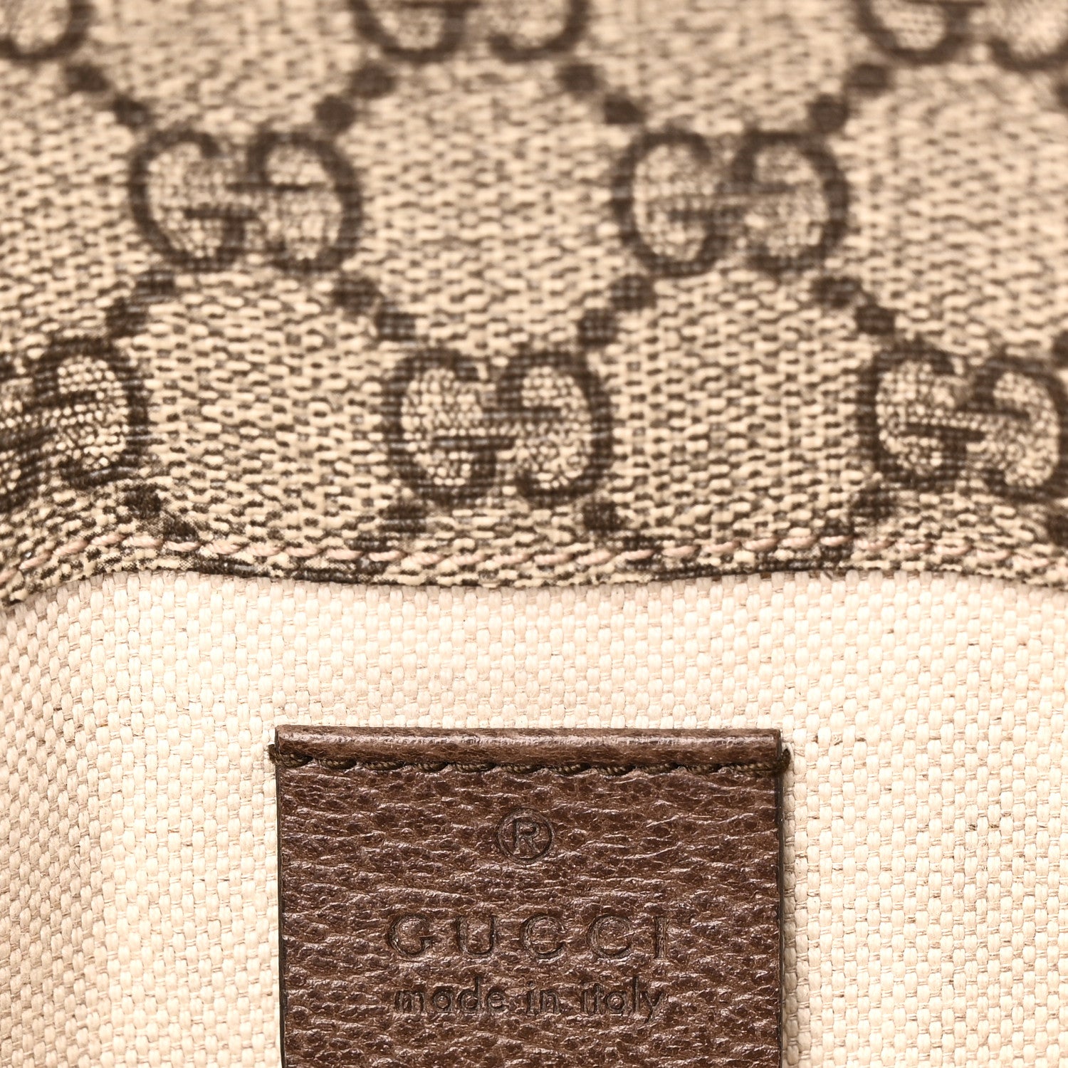 Gucci GG Supreme Monogram Neo Vintage Web Belt Bag Brown 6 of 10