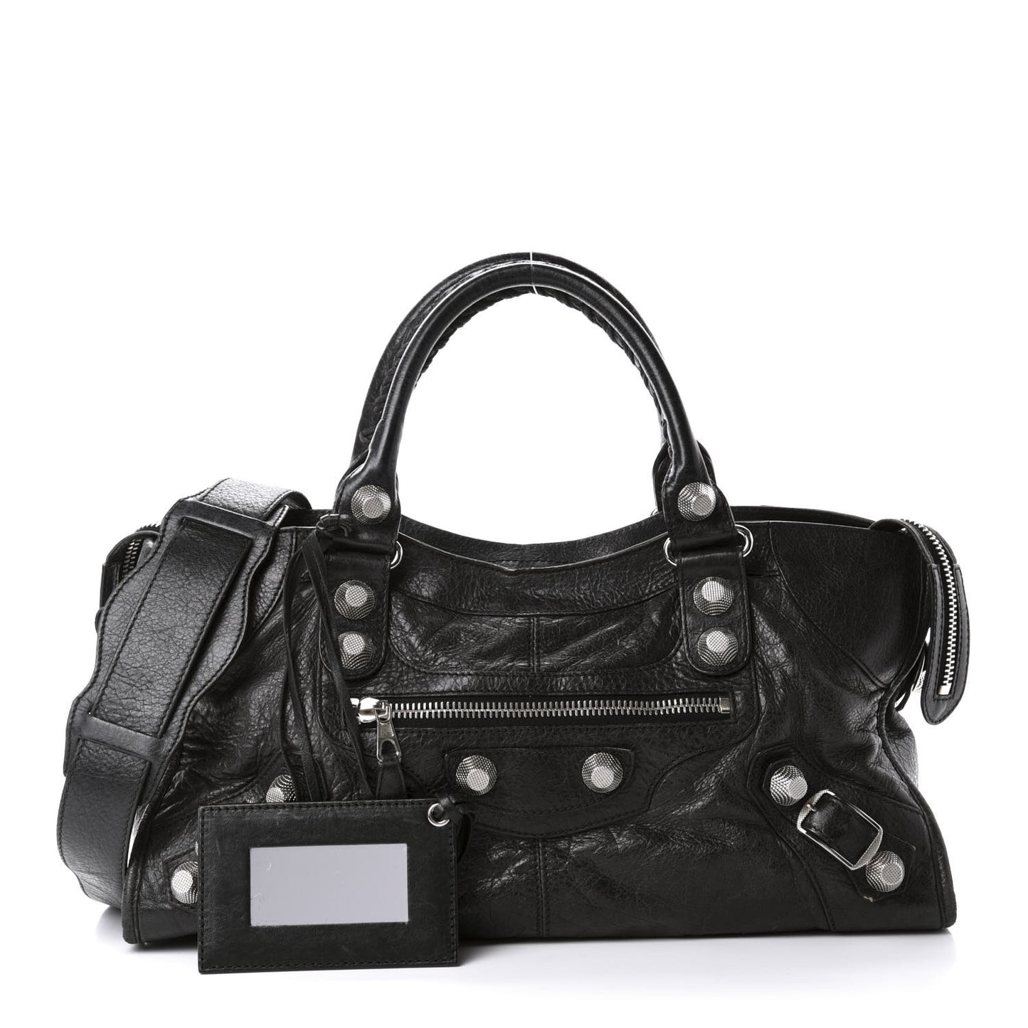 Agneau Giant 21 Silver Hardware Part Time Black