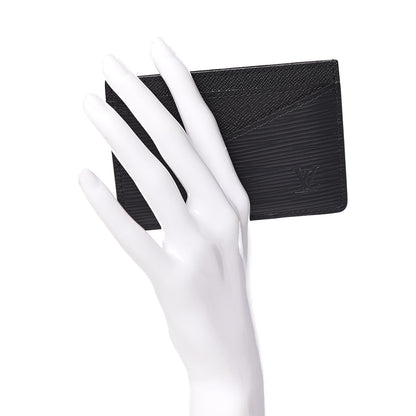Louis Vuitton Epi Neo Porte-Cartes Card Holder Black 2 of 7