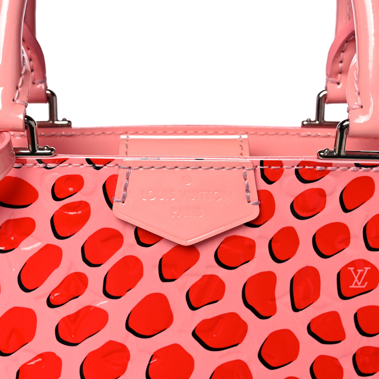 Louis Vuitton Vernis Jungle Dots Open Tote Sugar Pink Poppy 8 of 12