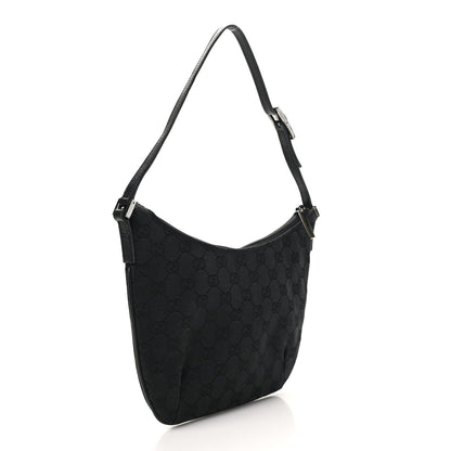 Gucci Denim Monogram Pochette Black 3 of 11